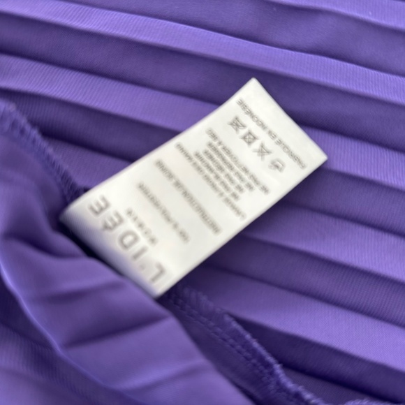 L'IDEE Deesse Purple Pleated Halter Maxi Dress Viola US 8 - Picture 8 of 10